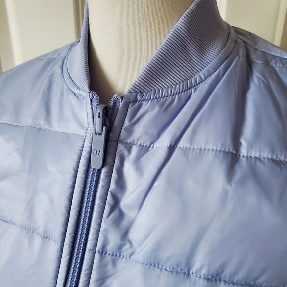 Lululemon Non-Stop Bomber Reversible Jacket New Size 4 Lavender Dusk - Picture 9 of 12